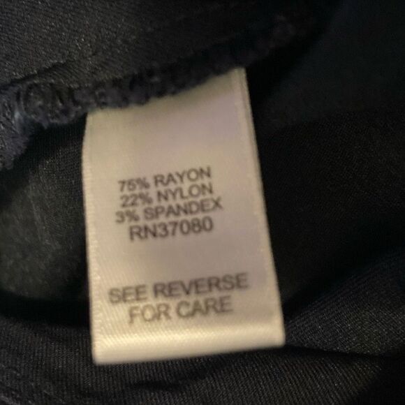 Cest.1946 Women’s Classic Stretch Lace Contemporary Capri Pants Black Size 10 - Picture 8 of 8